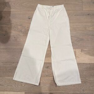 Amuse society white wide leg pants
